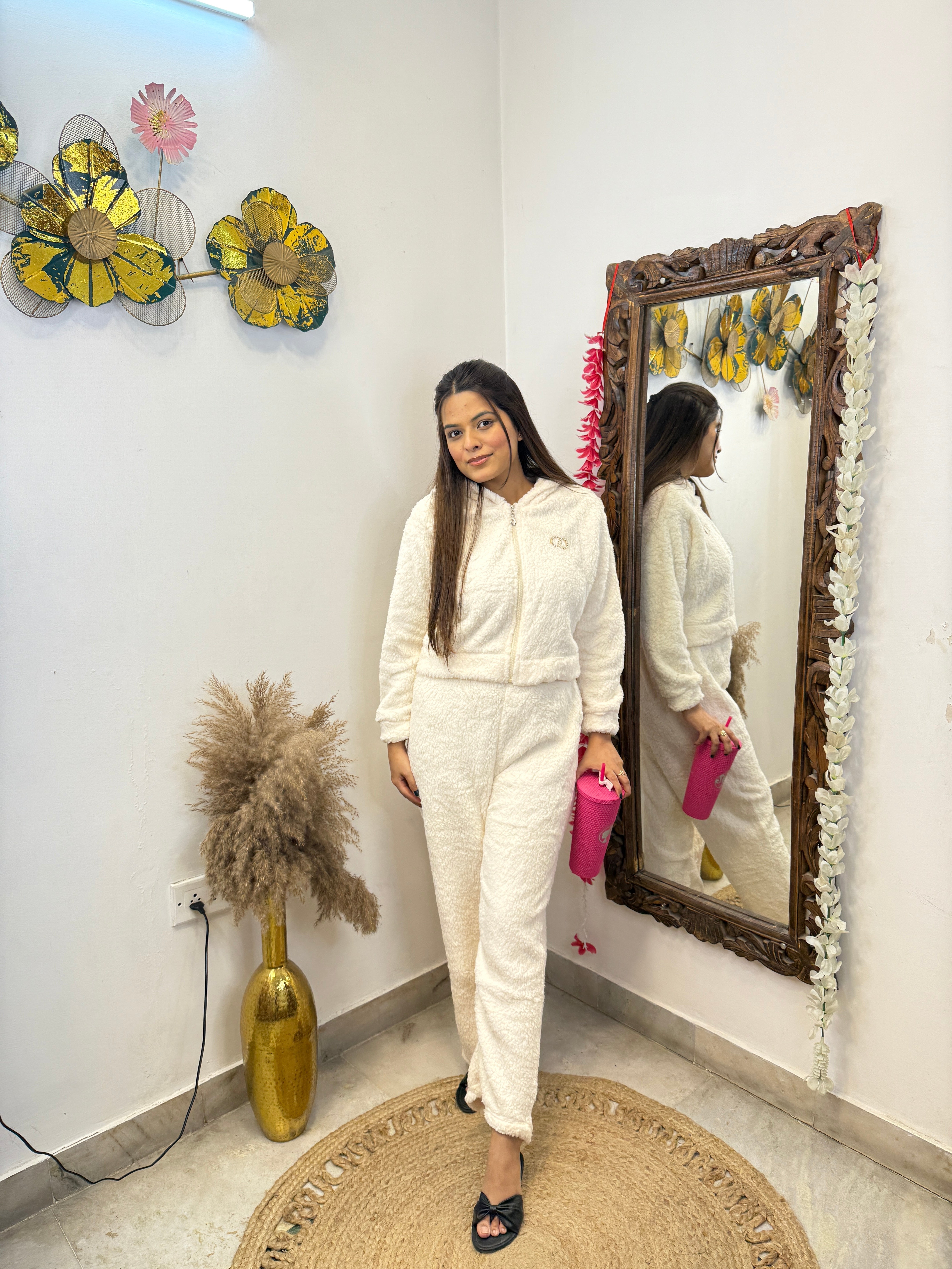 Furry Jacket Co ord