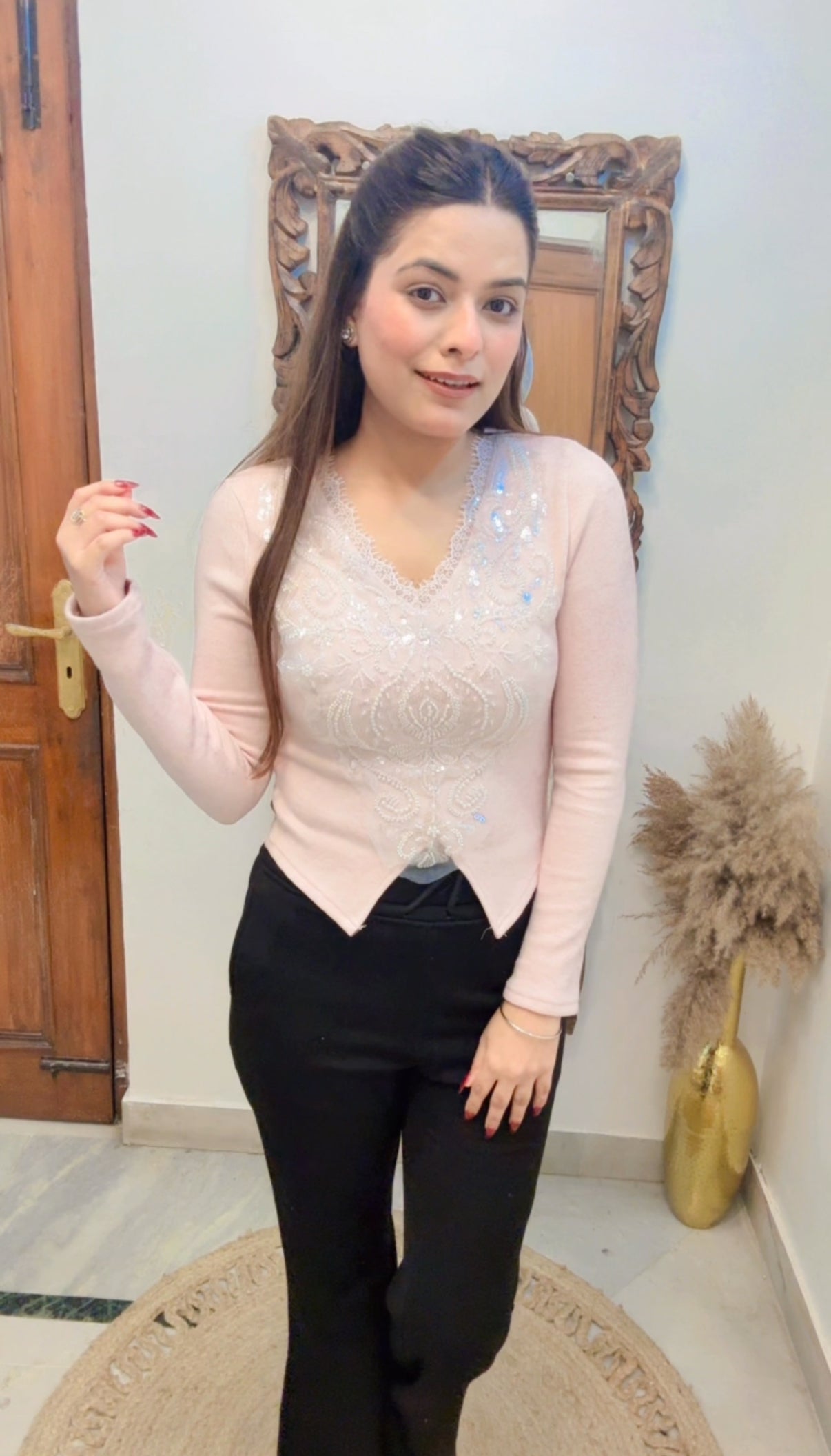 PARTY WEAR TOP with fleece