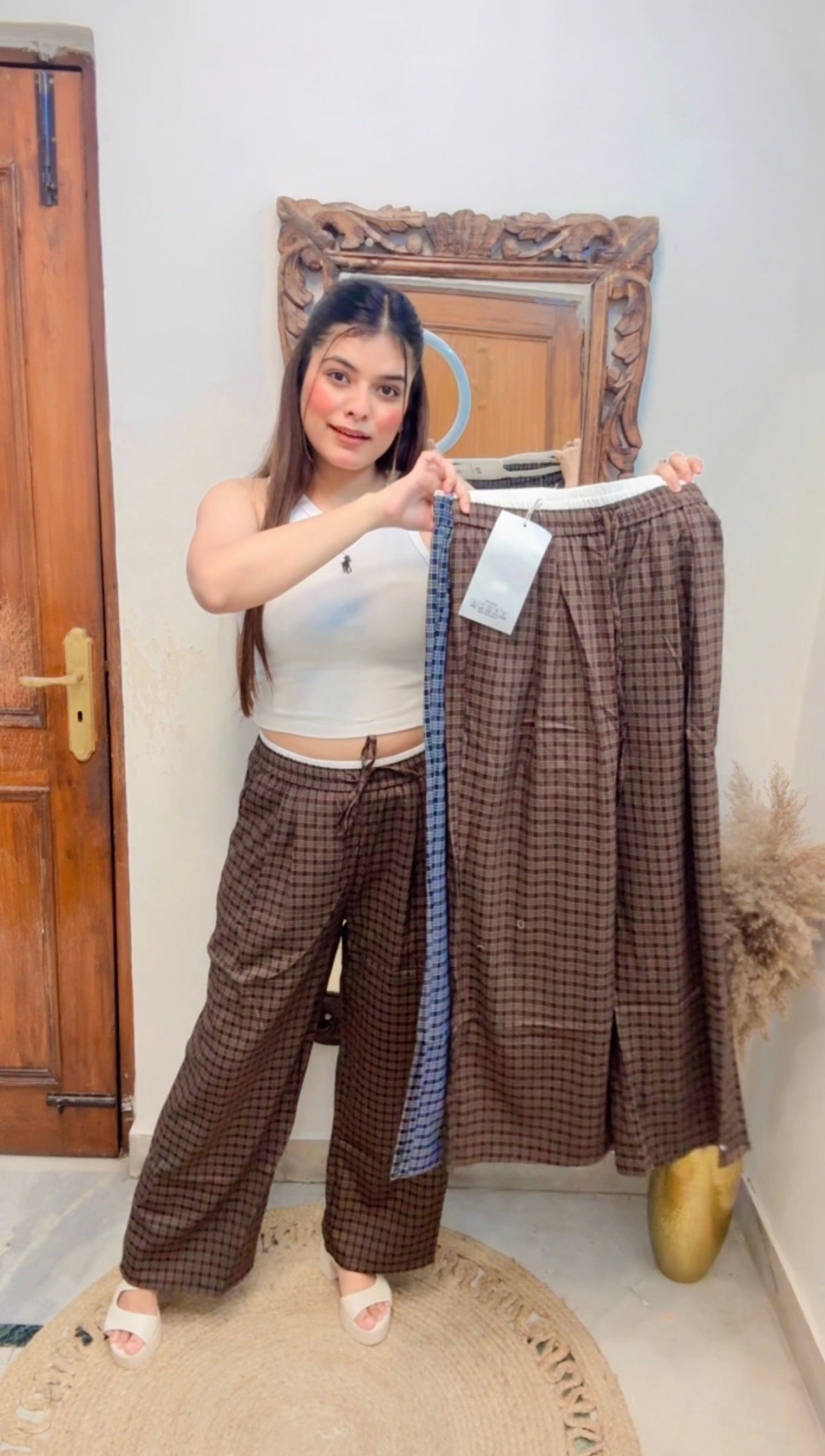 Check Lower Pants