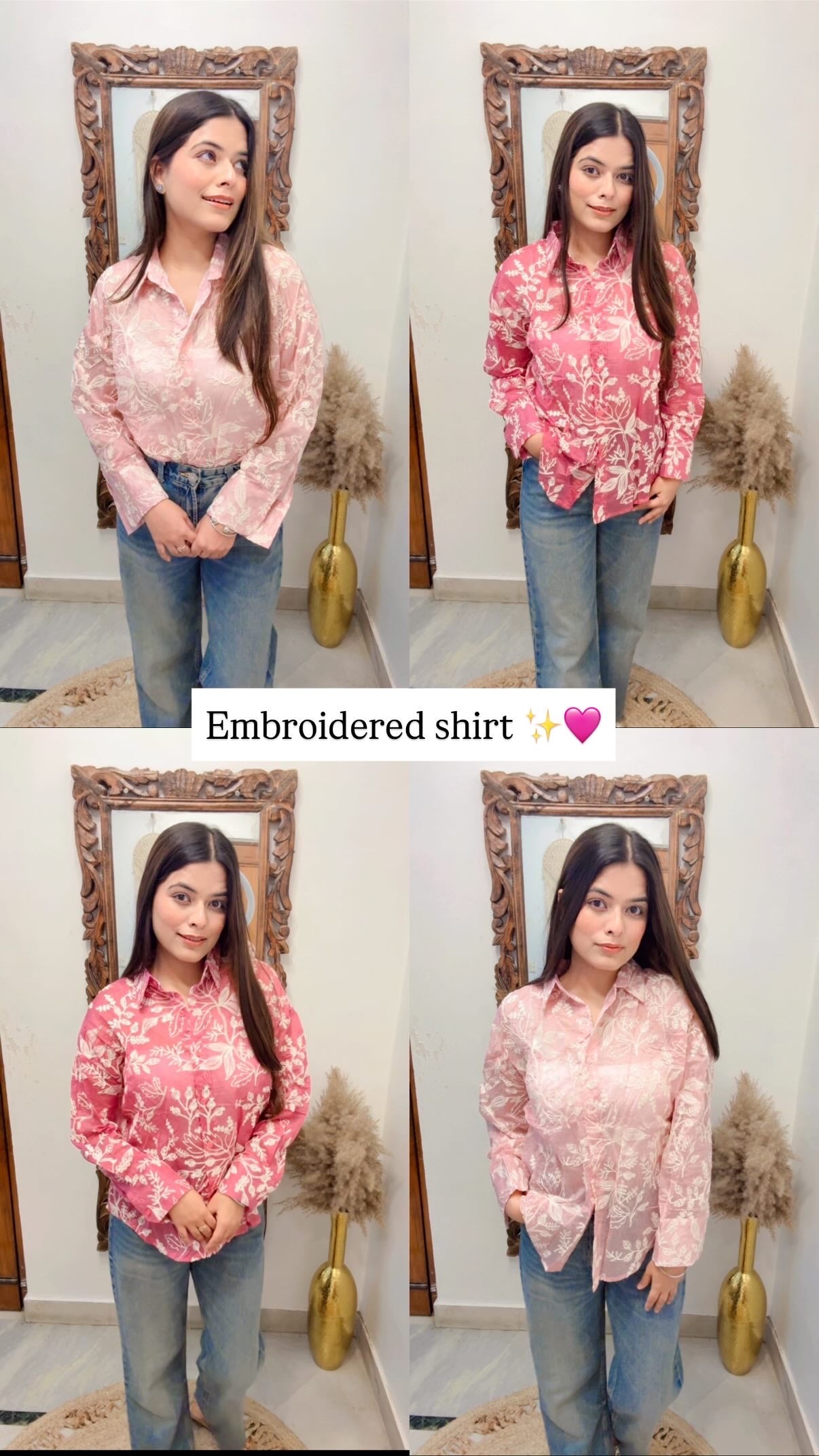 Rimsha Embroidered Shirt