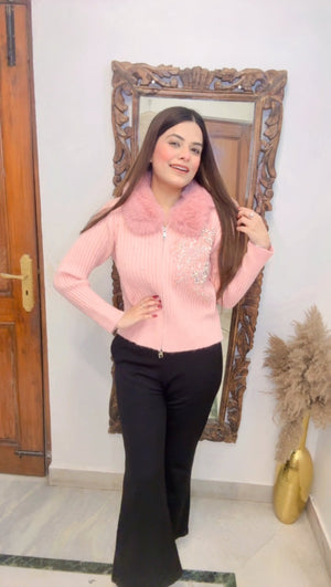 Furr Zip Party wear