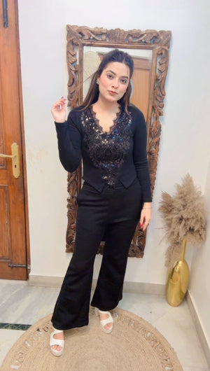 PARTY WEAR TOP with fleece