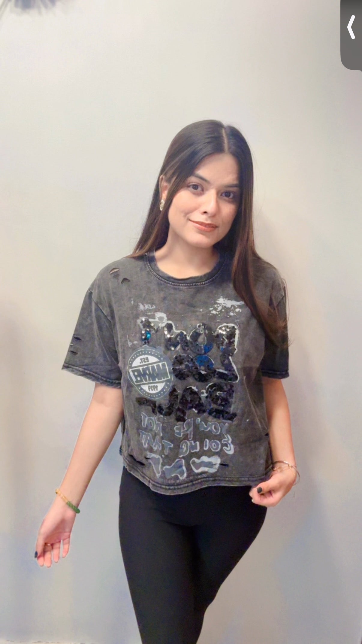 Rugged effect Top