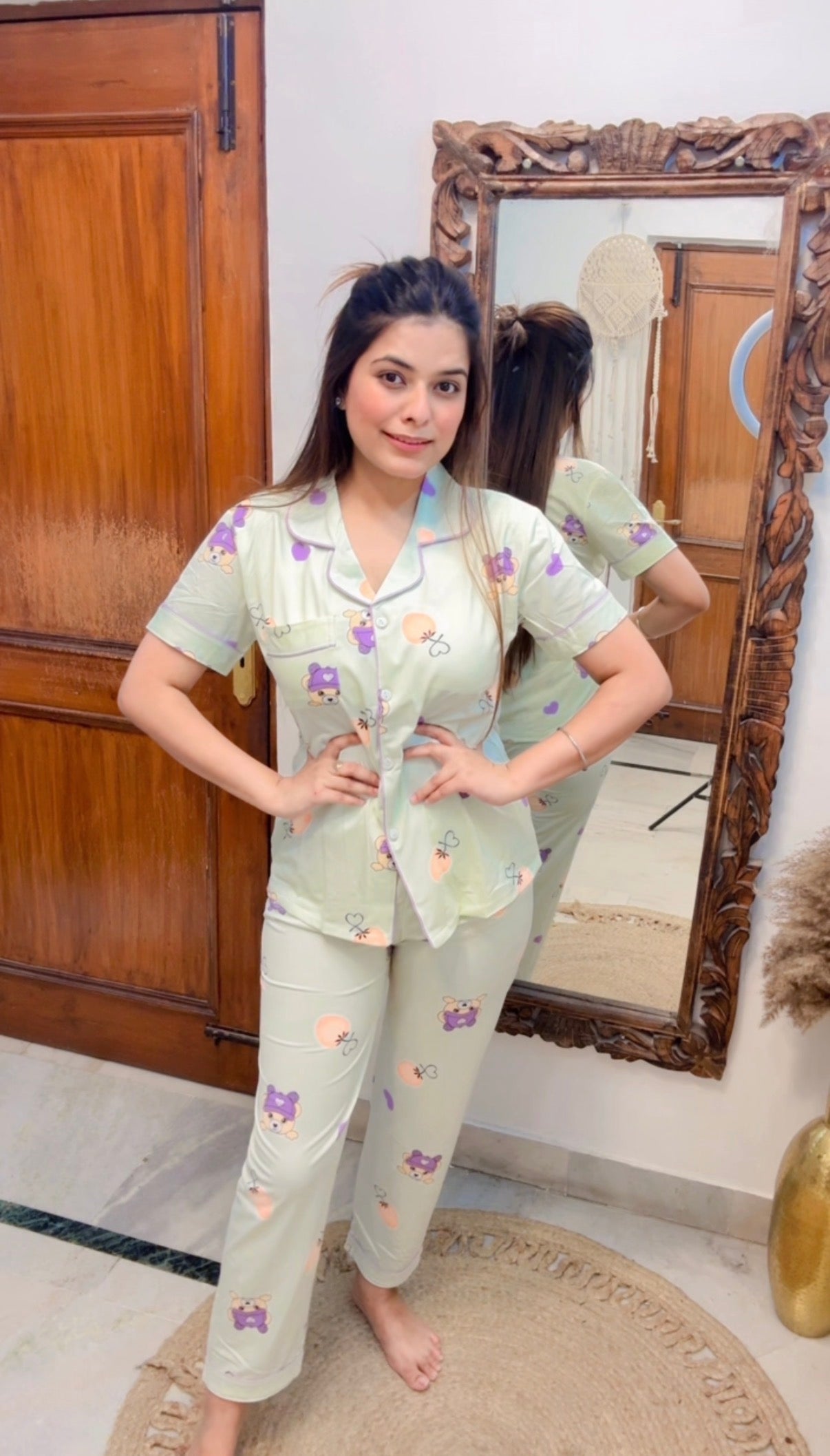 Padded Half Sleeves Nightsuit 01