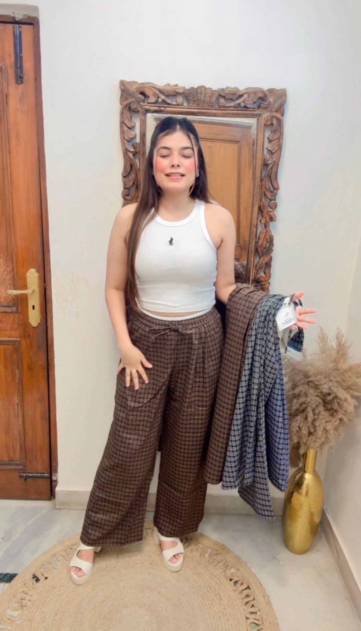 Check Lower Pants