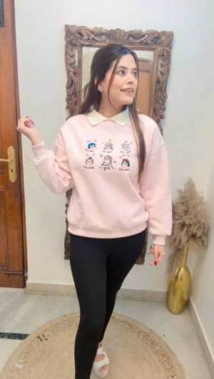 Sweatshirt with fleece