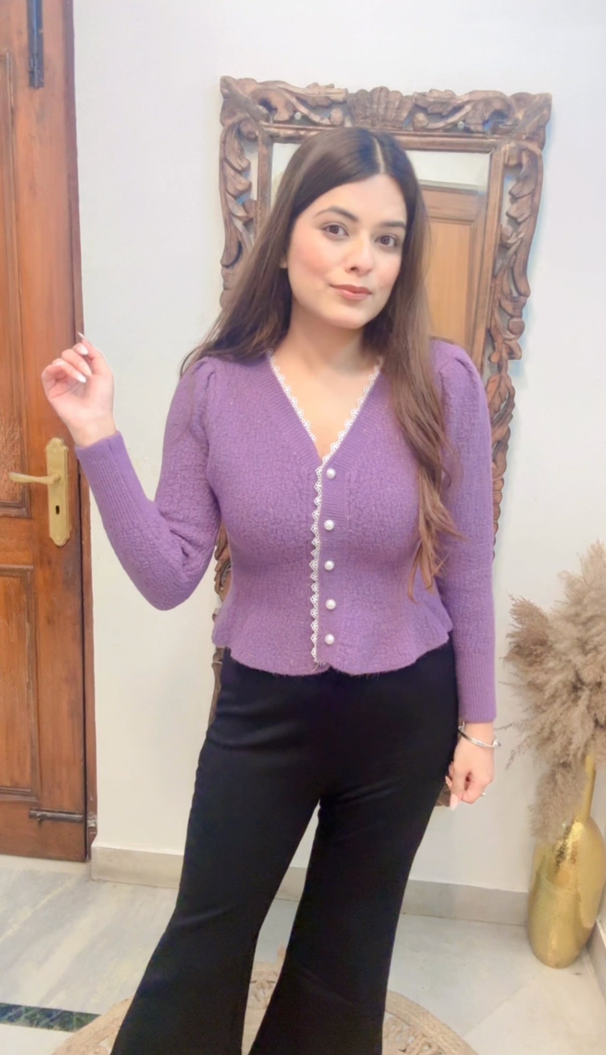 Christy Top with lace
