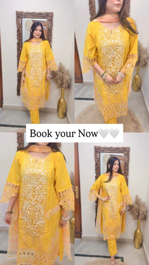 Wafa Three Piece Set