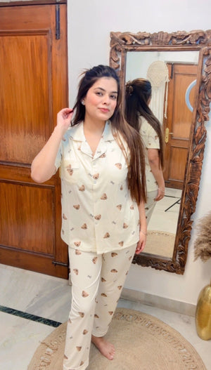 Padded Half Sleeves Nightsuit