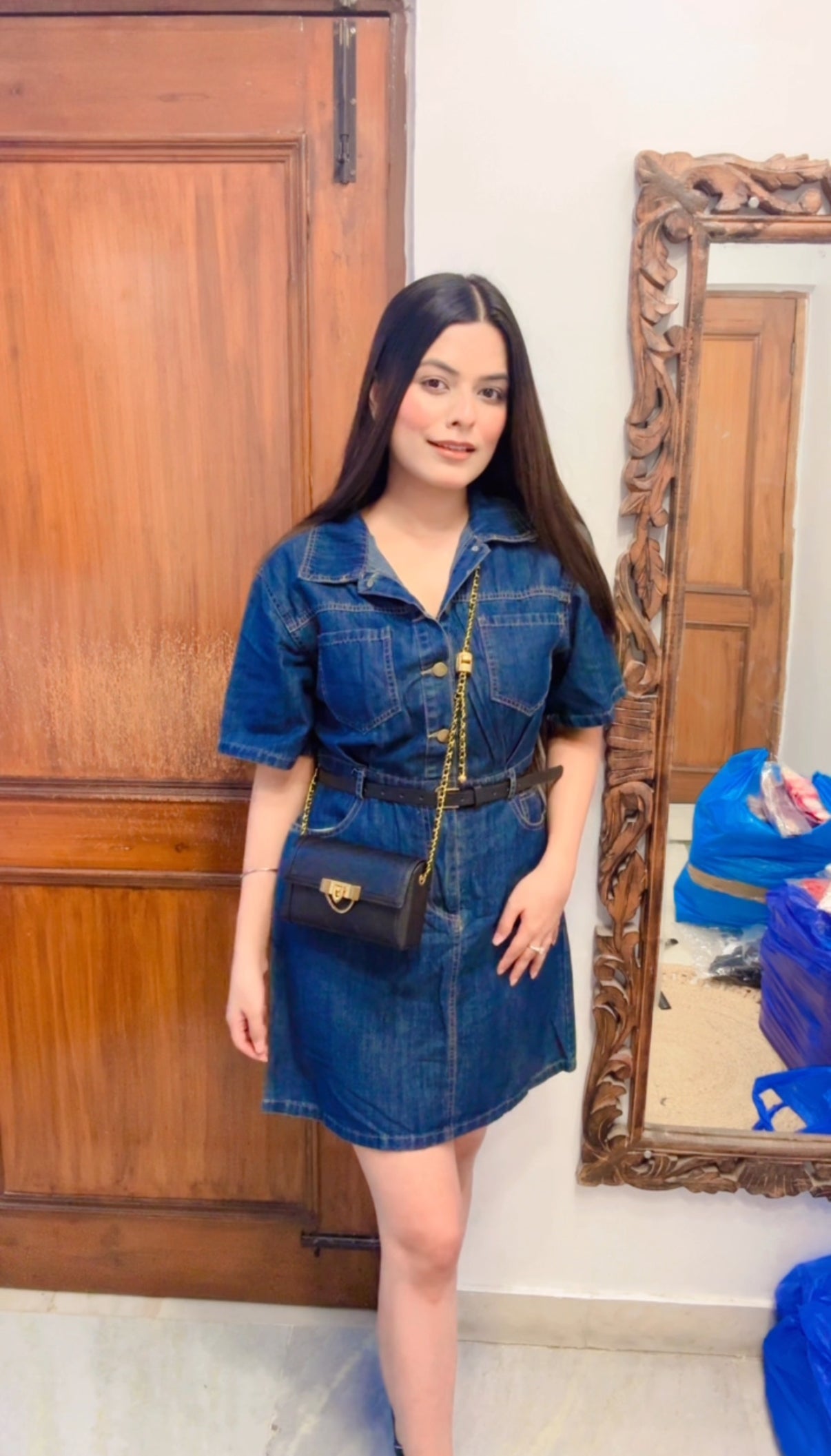 Favy Dress with Belt