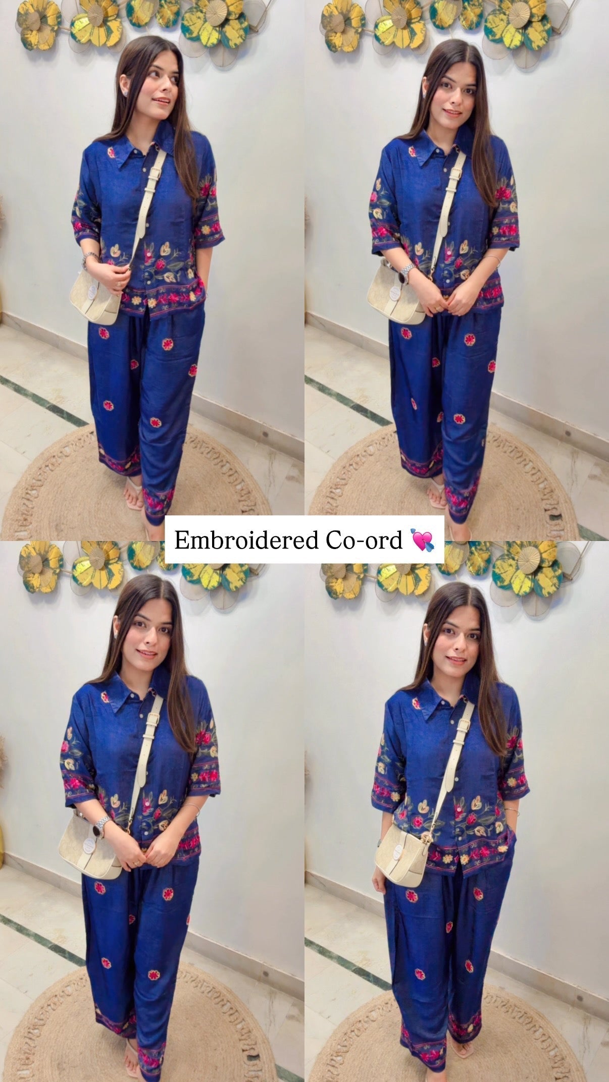 Crizzy Embroidered Two Piece Set