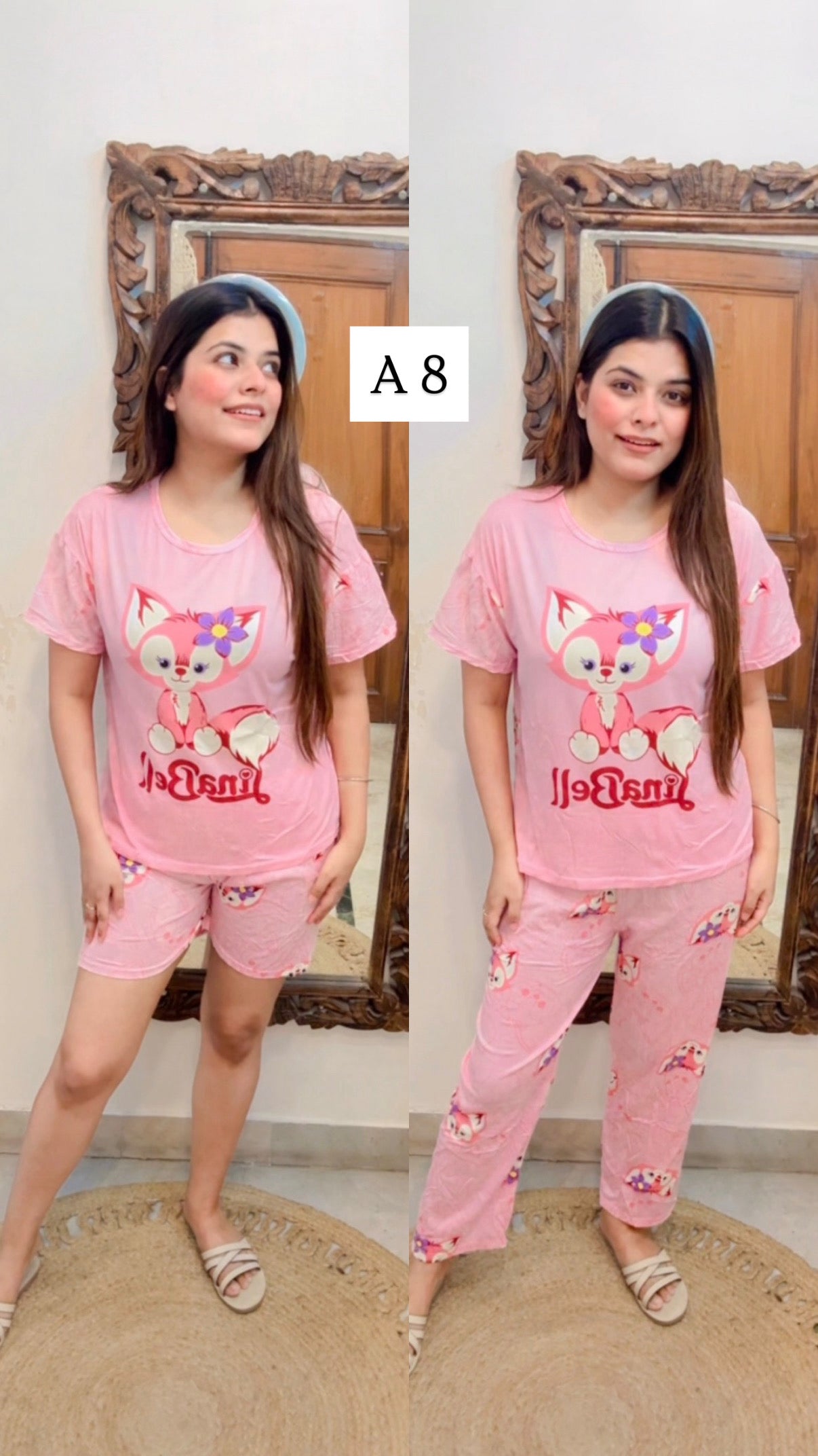 Nightsuit L111 (tshirt,shorts n lower)