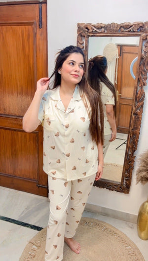 Padded Half Sleeves Nightsuit