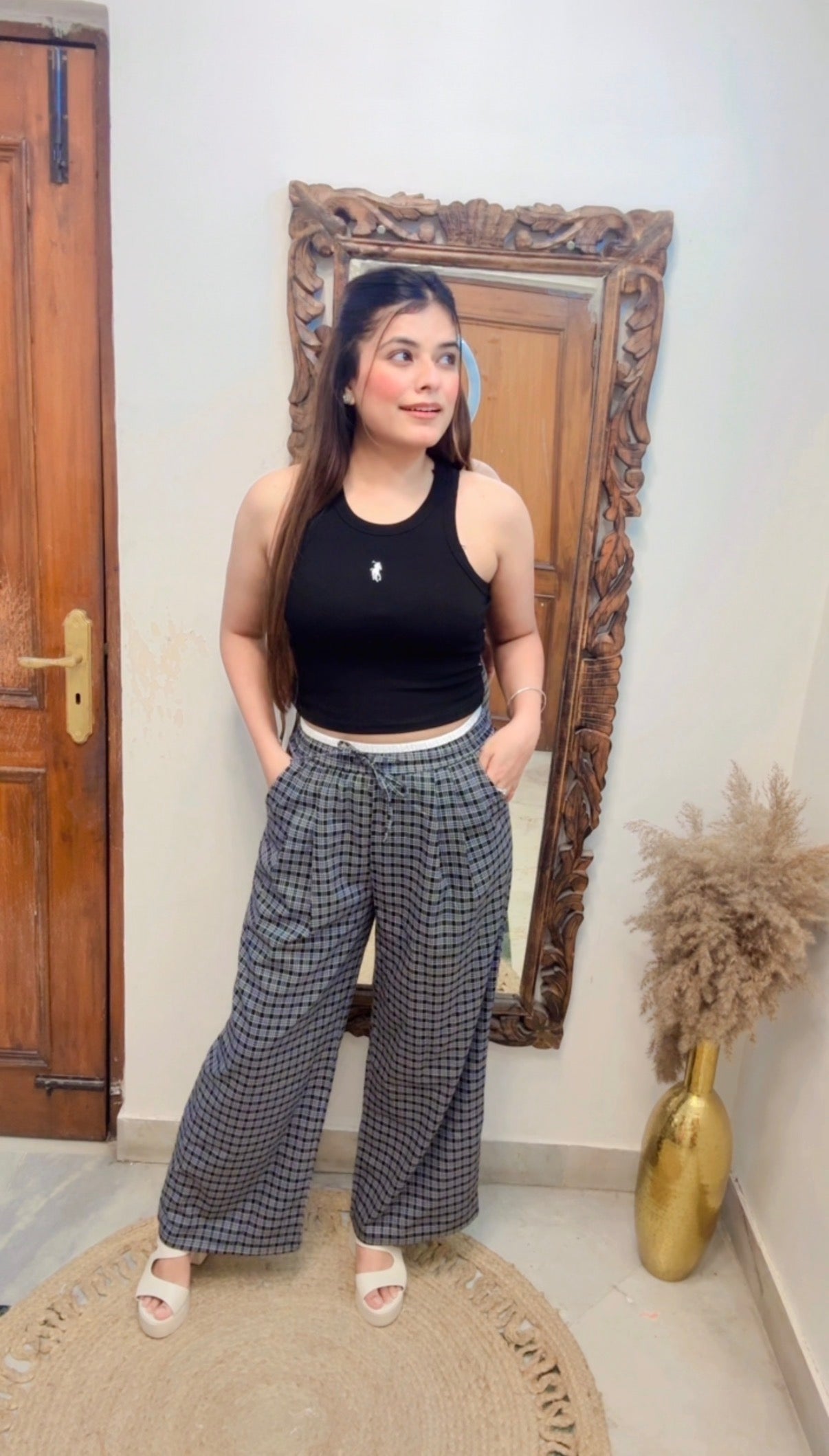 Check Lower Pants