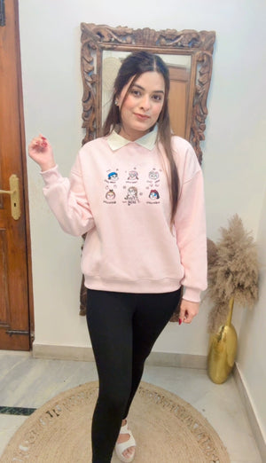 Sweatshirt with fleece