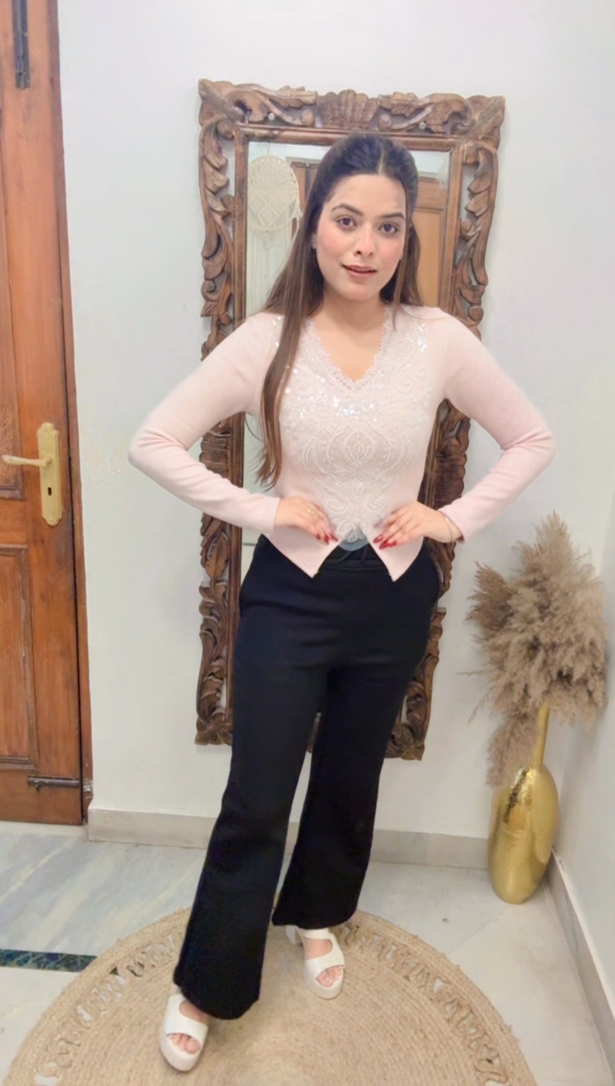 PARTY WEAR TOP with fleece