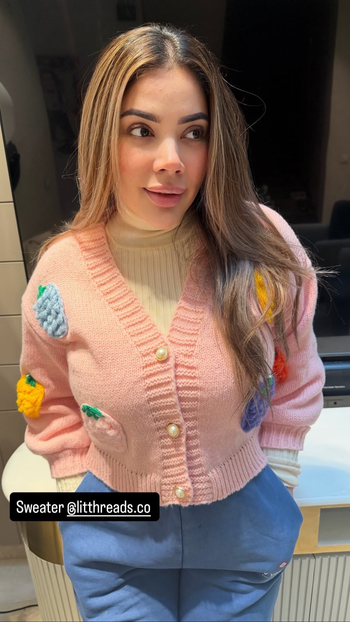 Strawberry Cardigan