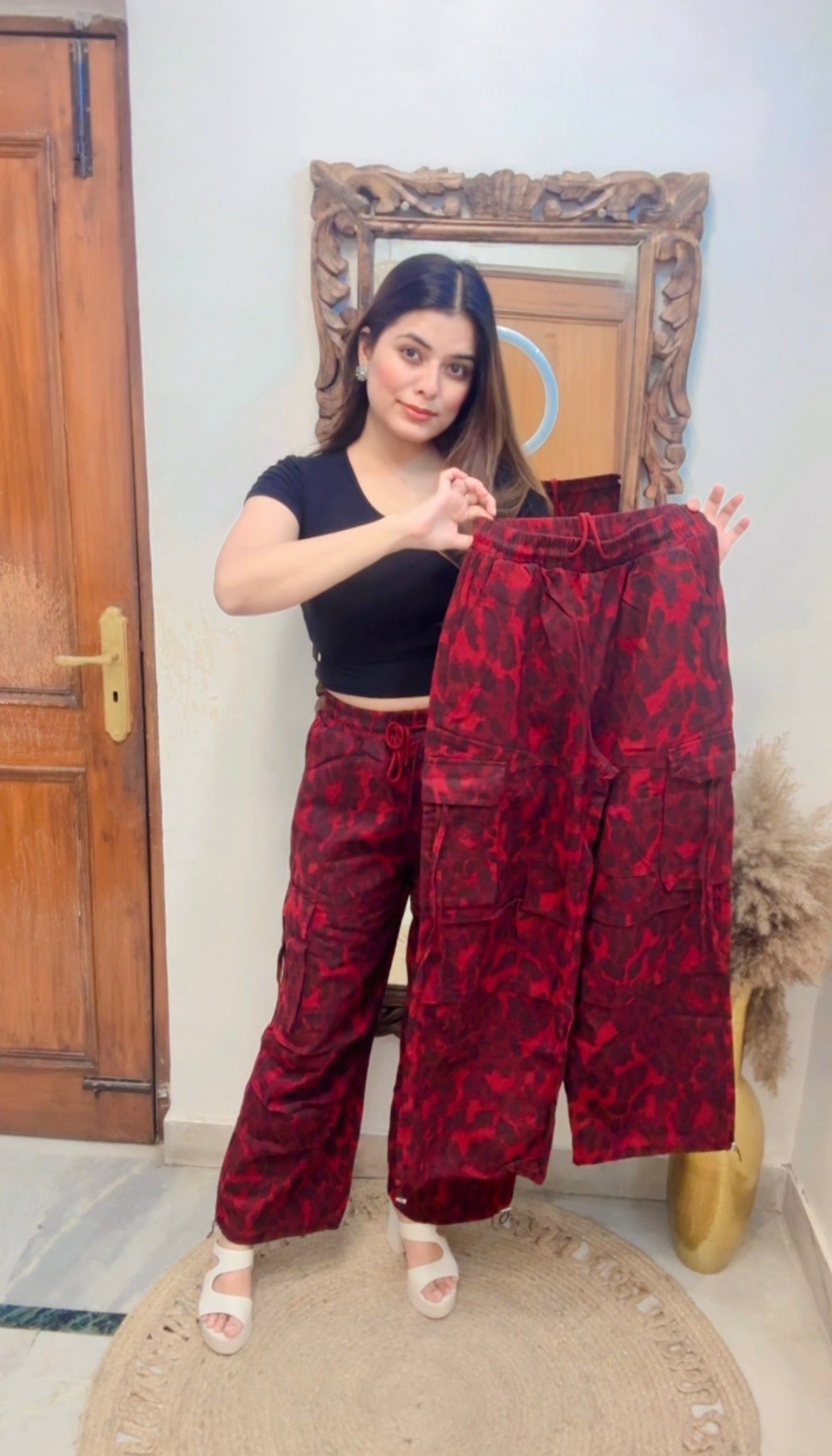 Leopard Denim Lower