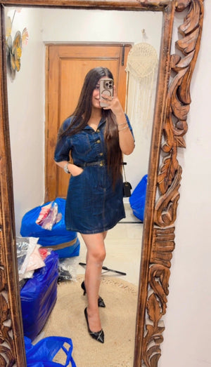 Favy Dress with Belt