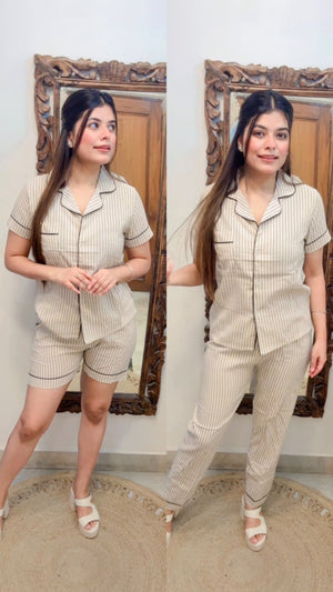 Nightsuit L112 (shirt,shorts n lower)