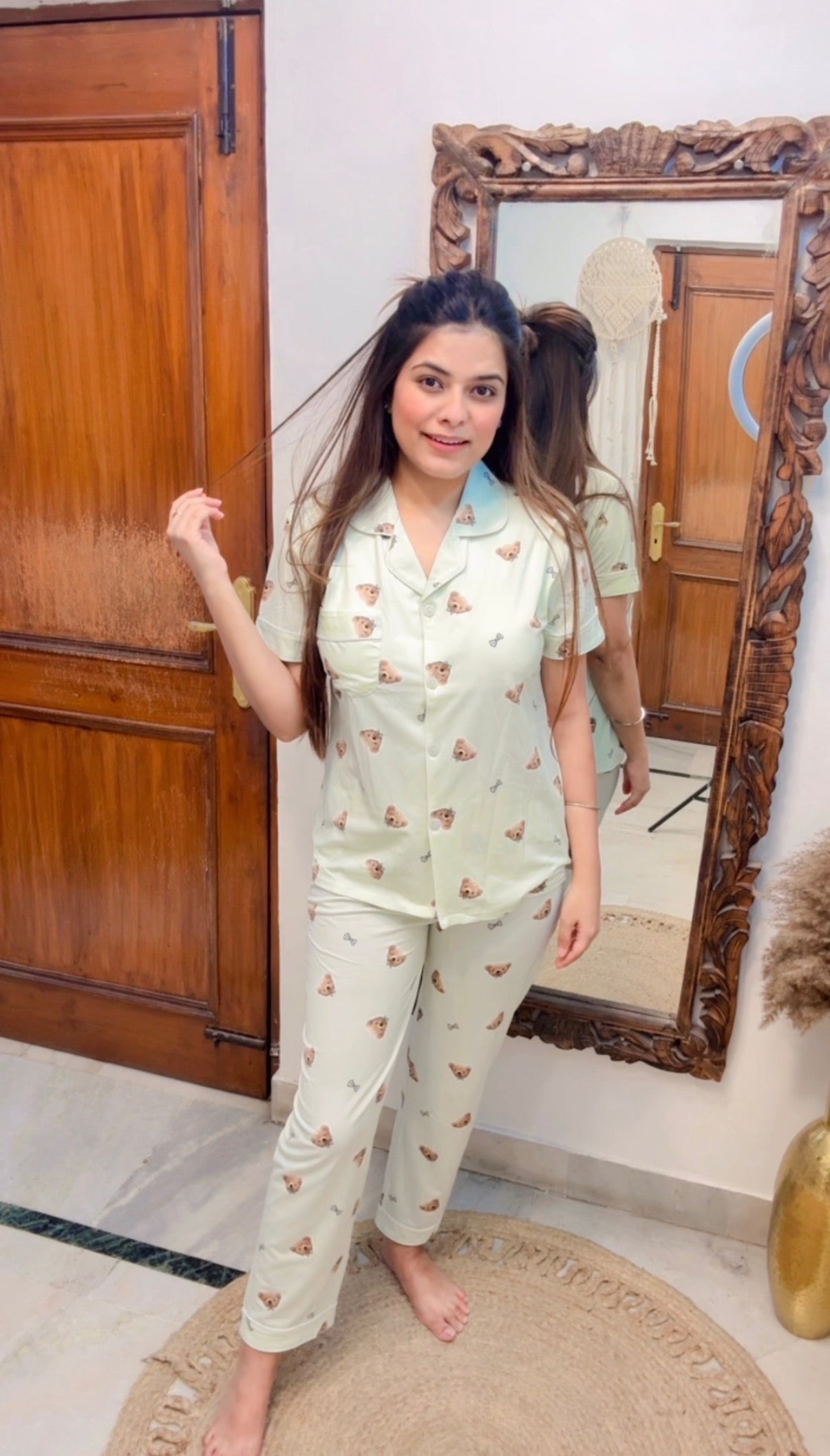 Padded Half Sleeves Nightsuit