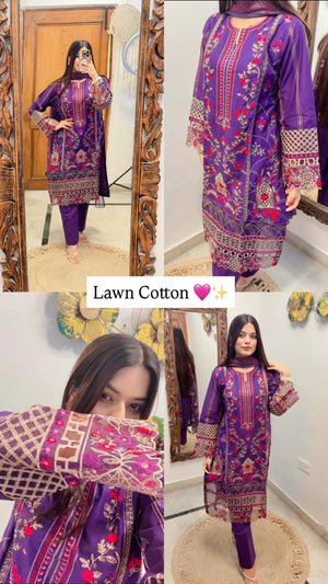 Wafa Three Piece Set