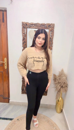 Lt0999 Warm Crop Top
