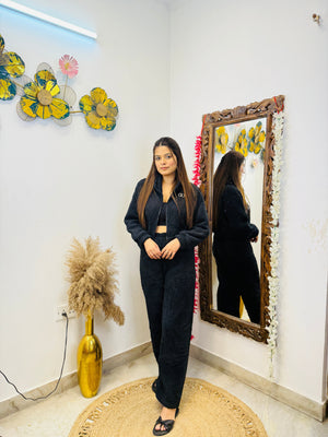 Furry Jacket Co ord