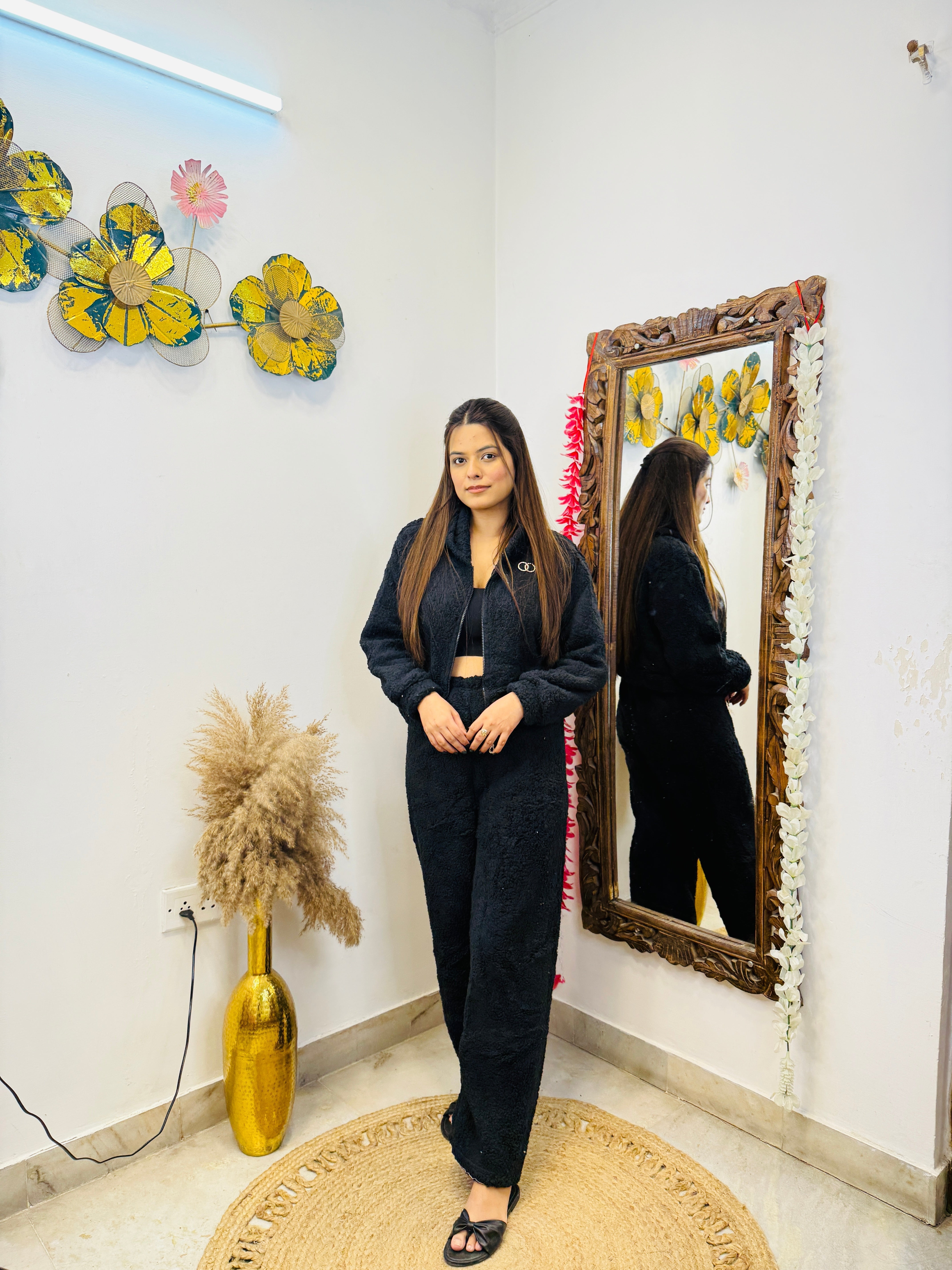 Furry Jacket Co ord
