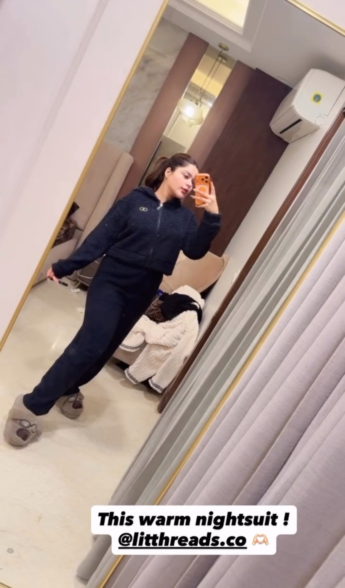 Furry Jacket Co ord