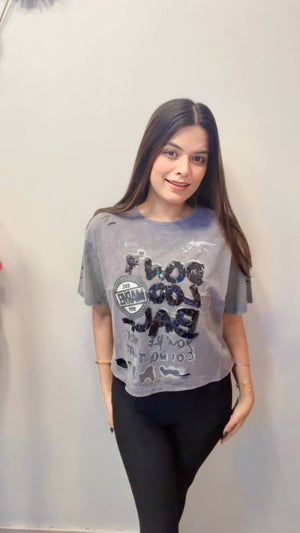 Rugged effect Top