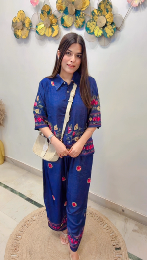 Crizzy Embroidered Two Piece Set