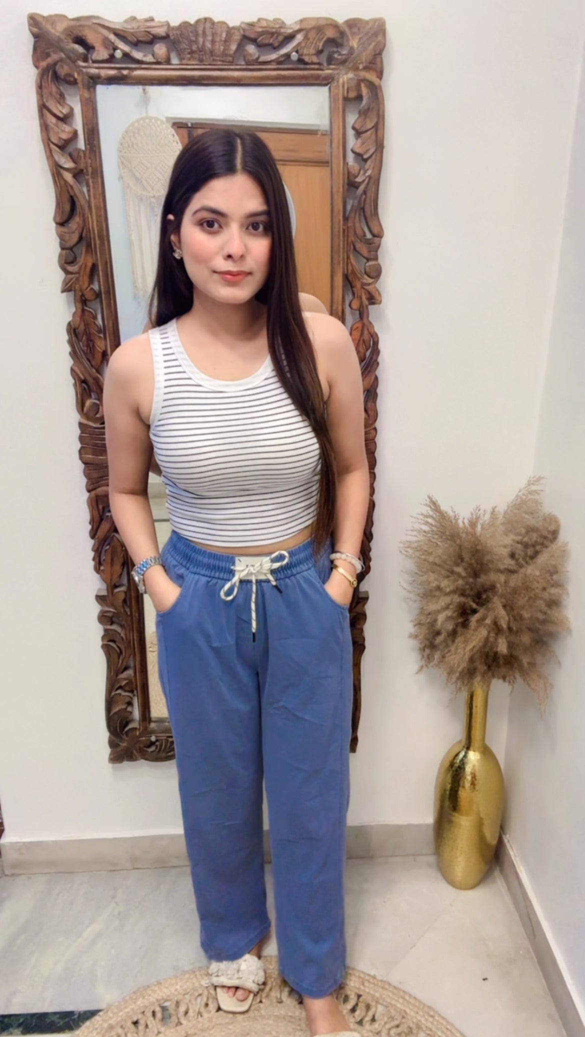 Denim lower pant
